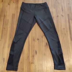Women's 90 Degree by Reflex Black Moto Leggings